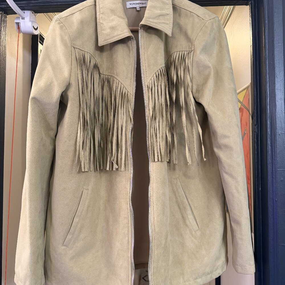 WeWoreWhat Fringe Jacket